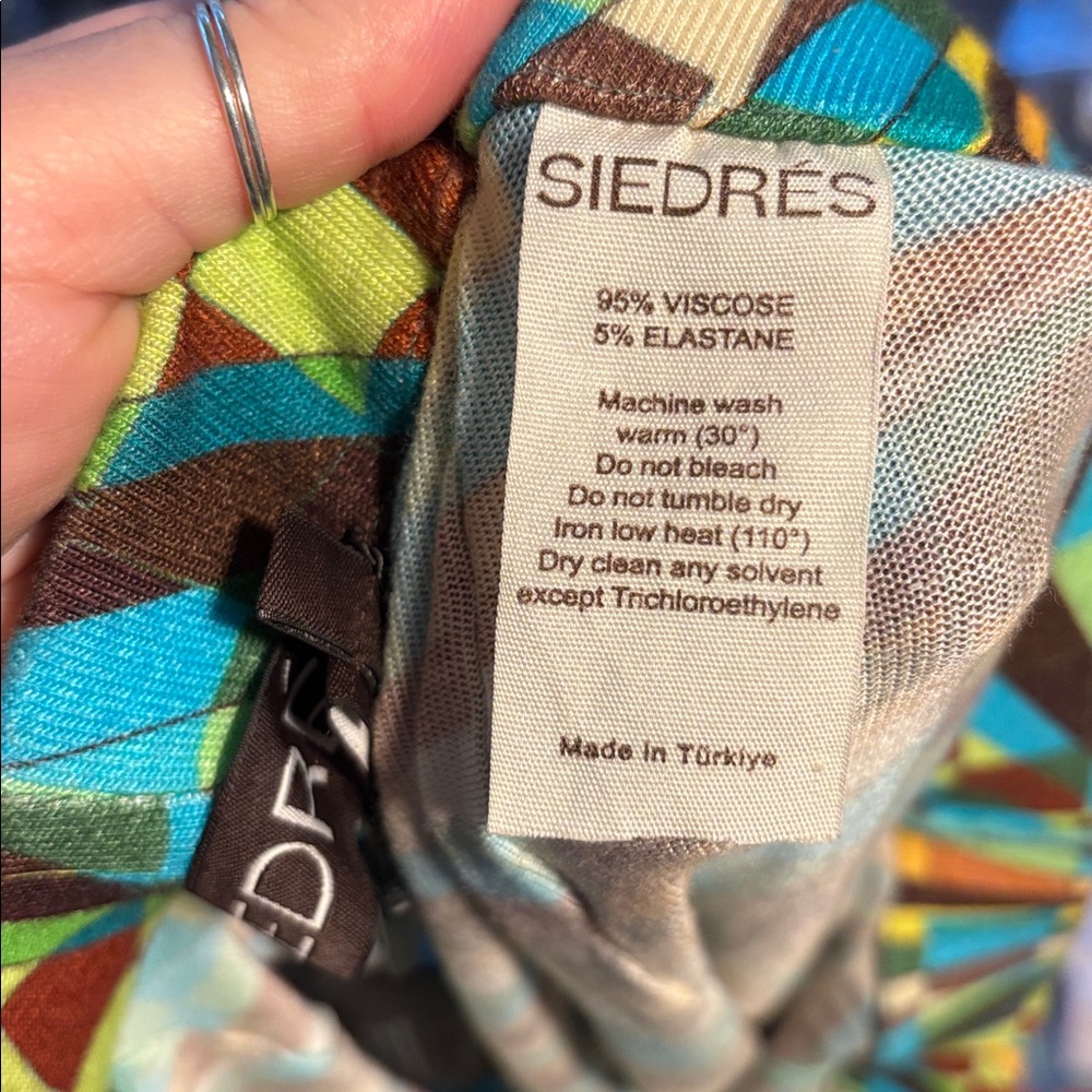 SIEDRÉS

Mult Kaleidoscope Printed Knit Pants W/ Contrast Stitching - Picture 7 of 7